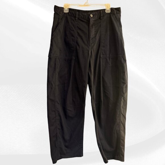 GAP Lightweight Surplus Twill Cargo Pants Black Cotton Size 12 in EUC! - Picture 1 of 6